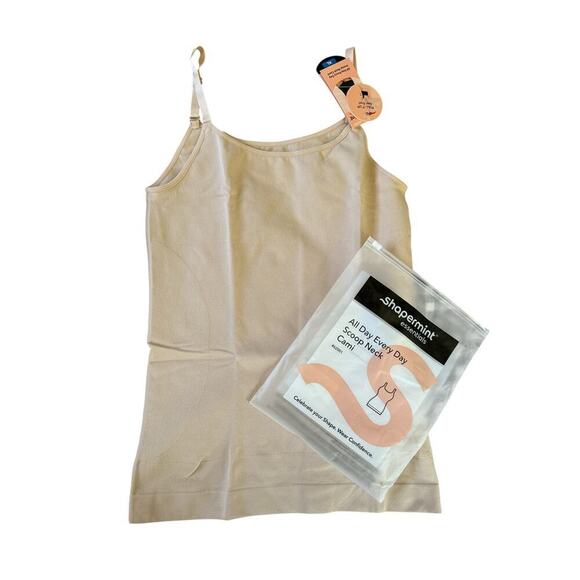 Shapermint Essentials Women's All Day Everyday Scoop Neck Cami Size XL Chai NWT - Picture 2 of 9